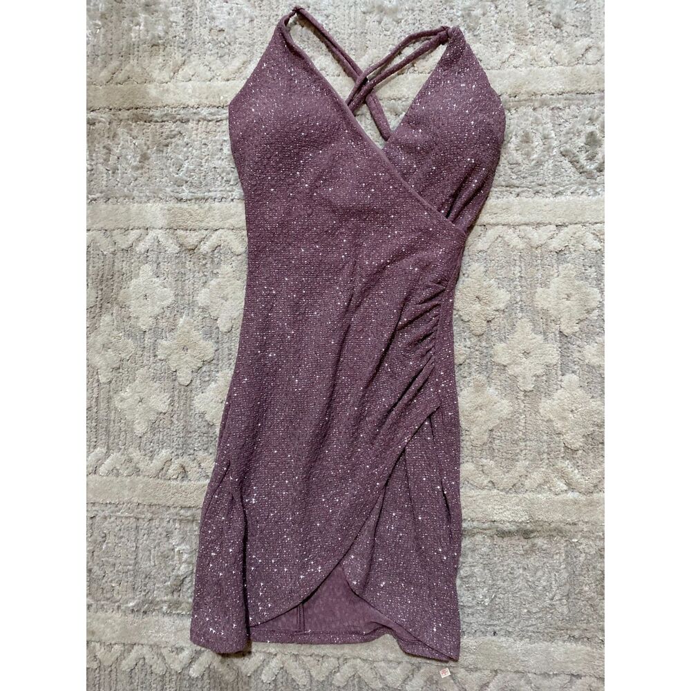 Speechless Size 3 Rhinestone/Mauve-Light Purple Dress